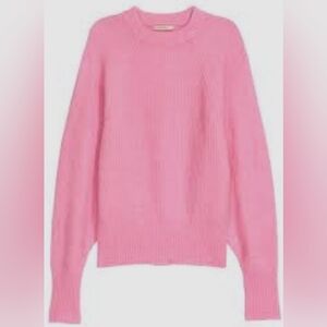 H&M Pink Mohair Wool Blend Sweater – Size 10